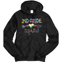 2nd Grade Squad Second Grade Team Teacher Boy Girl Kids Tie Dye Hoodie