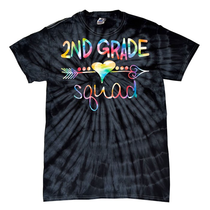 2nd Grade Squad Second Grade Team Teacher Boy Girl Kids Tie-Dye T-Shirt