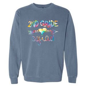 2nd Grade Squad Second Grade Team Teacher Boy Girl Kids Garment-Dyed Sweatshirt