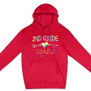 2nd Grade Squad Second Grade Team Teacher Boy Girl Kids Premium Pullover Hoodie