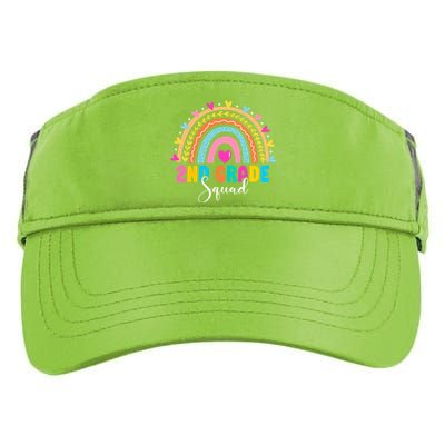 2Nd Grade Squad Back To School Rainbow Teachers Second Grade Gift Adult Drive Performance Visor