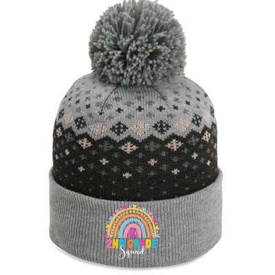 2Nd Grade Squad Back To School Rainbow Teachers Second Grade Gift The Baniff Cuffed Pom Beanie