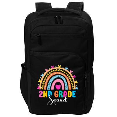 2Nd Grade Squad Back To School Rainbow Teachers Second Grade Gift Impact Tech Backpack