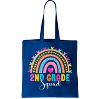 2Nd Grade Squad Back To School Rainbow Teachers Second Grade Gift Tote Bag