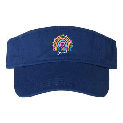 2Nd Grade Squad Back To School Rainbow Teachers Second Grade Gift Valucap Bio-Washed Visor