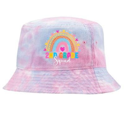 2Nd Grade Squad Back To School Rainbow Teachers Second Grade Gift Tie-Dyed Bucket Hat