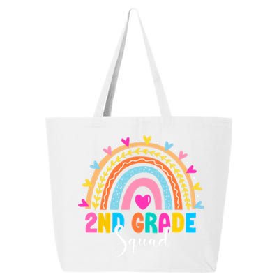 2Nd Grade Squad Back To School Rainbow Teachers Second Grade Gift 25L Jumbo Tote