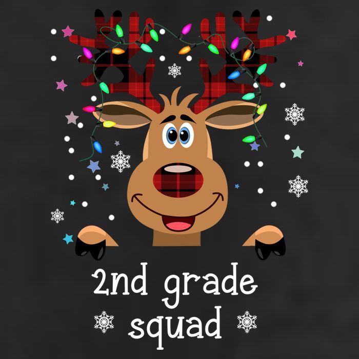 2nd Grade Squad Reindeer Christmas Trucker Hat