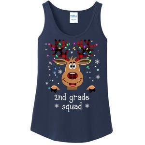 2nd Grade Squad Reindeer Christmas Ladies Essential Tank