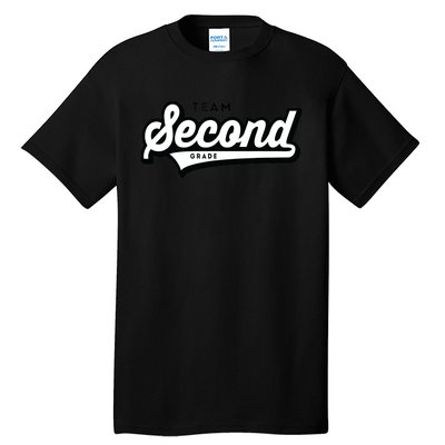 2nd Grade TEAM School Teacher Second Baseball-Style Tall T-Shirt