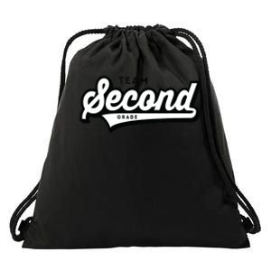 2nd Grade TEAM School Teacher Second Baseball-Style Drawstring Bag