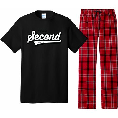 2nd Grade TEAM School Teacher Second Baseball-Style Pajama Set