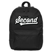 2nd Grade TEAM School Teacher Second Baseball-Style 16 in Basic Backpack