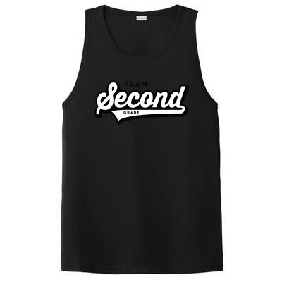 2nd Grade TEAM School Teacher Second Baseball-Style PosiCharge Competitor Tank