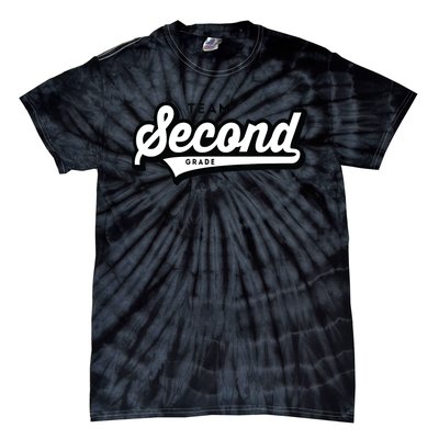 2nd Grade TEAM School Teacher Second Baseball-Style Tie-Dye T-Shirt