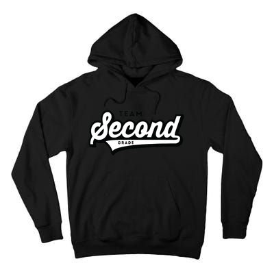 2nd Grade TEAM School Teacher Second Baseball-Style Tall Hoodie