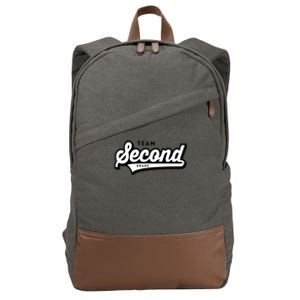 2nd Grade TEAM School Teacher Second Baseball-Style Cotton Canvas Backpack