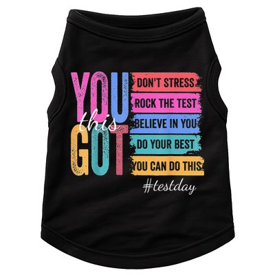 2You Got This DonT Stress Rock The Test Test Day Doggie Tank
