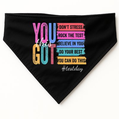 2You Got This DonT Stress Rock The Test Test Day USA-Made Doggie Bandana