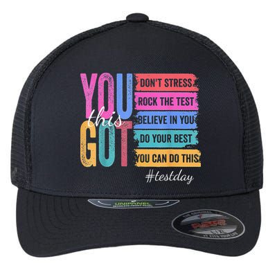 2You Got This DonT Stress Rock The Test Test Day Flexfit Unipanel Trucker Cap