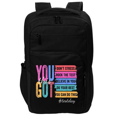 2You Got This DonT Stress Rock The Test Test Day Impact Tech Backpack