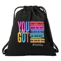 2You Got This DonT Stress Rock The Test Test Day Drawstring Bag