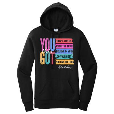 2You Got This DonT Stress Rock The Test Test Day Women's Pullover Hoodie