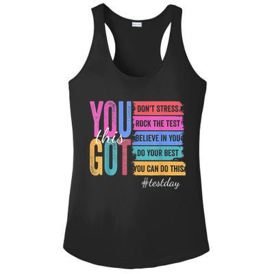 2You Got This DonT Stress Rock The Test Test Day Ladies PosiCharge Competitor Racerback Tank