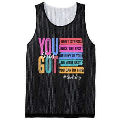 2You Got This DonT Stress Rock The Test Test Day Mesh Reversible Basketball Jersey Tank