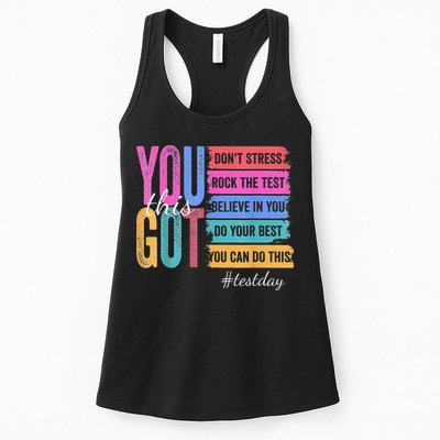 2You Got This DonT Stress Rock The Test Test Day Womens Tank Top
