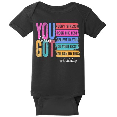 2You Got This DonT Stress Rock The Test Test Day Baby Bodysuit