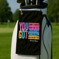 2You Got This DonT Stress Rock The Test Test Day Golf Towel