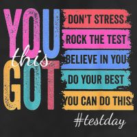 2You Got This DonT Stress Rock The Test Test Day Golf Towel