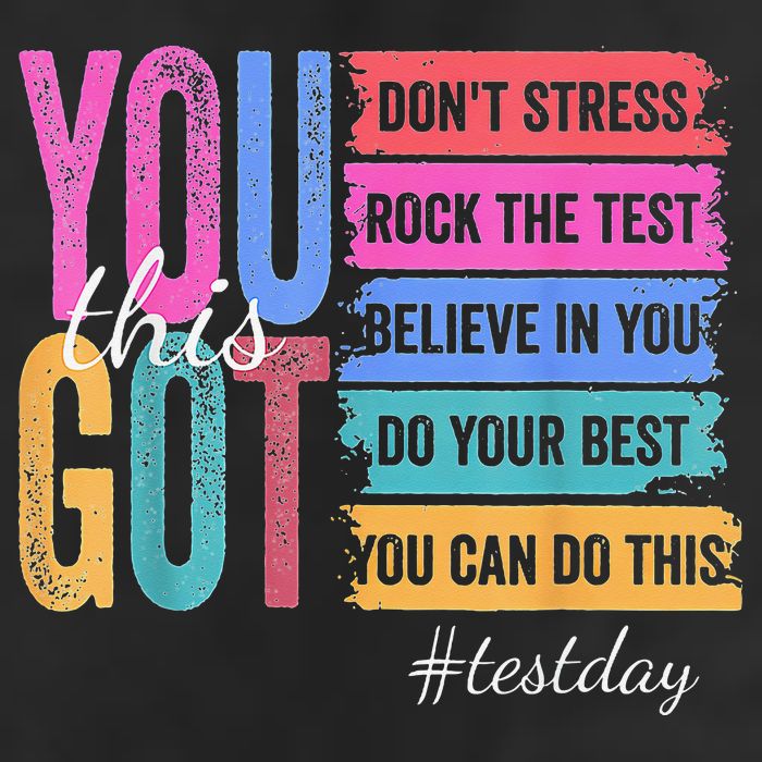 2You Got This DonT Stress Rock The Test Test Day Golf Towel
