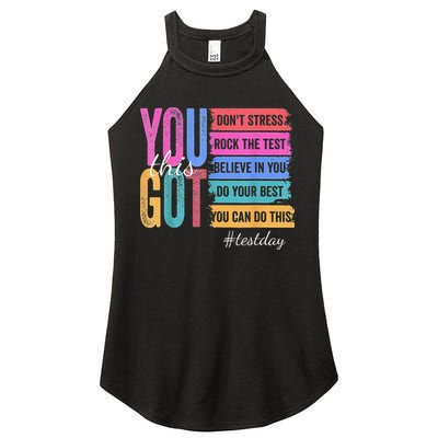 2You Got This DonT Stress Rock The Test Test Day Women's Perfect Tri Rocker Tank