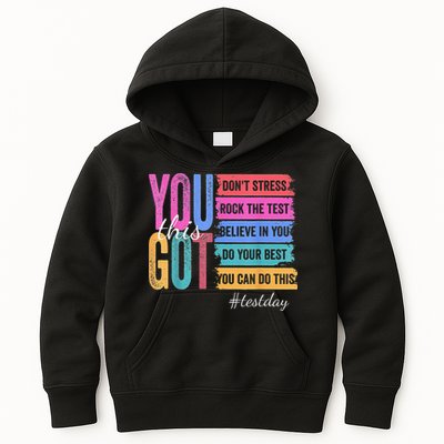 2You Got This DonT Stress Rock The Test Test Day Kids Hoodie