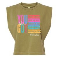 2You Got This DonT Stress Rock The Test Test Day Garment-Dyed Women's Muscle Tee