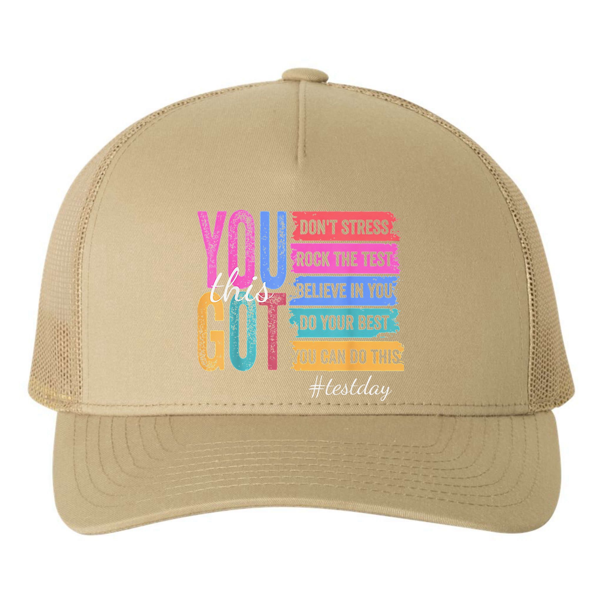 2You Got This DonT Stress Rock The Test Test Day Yupoong Adult 5-Panel Trucker Hat