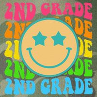 2nd Grade Teachers Back To School Retro Face Happy First Day Legacy Tie Dye Trucker Hat