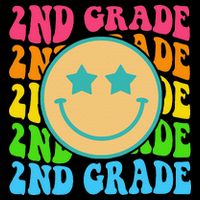 2nd Grade Teachers Back To School Retro Face Happy First Day Flexfit Unipanel Trucker Cap