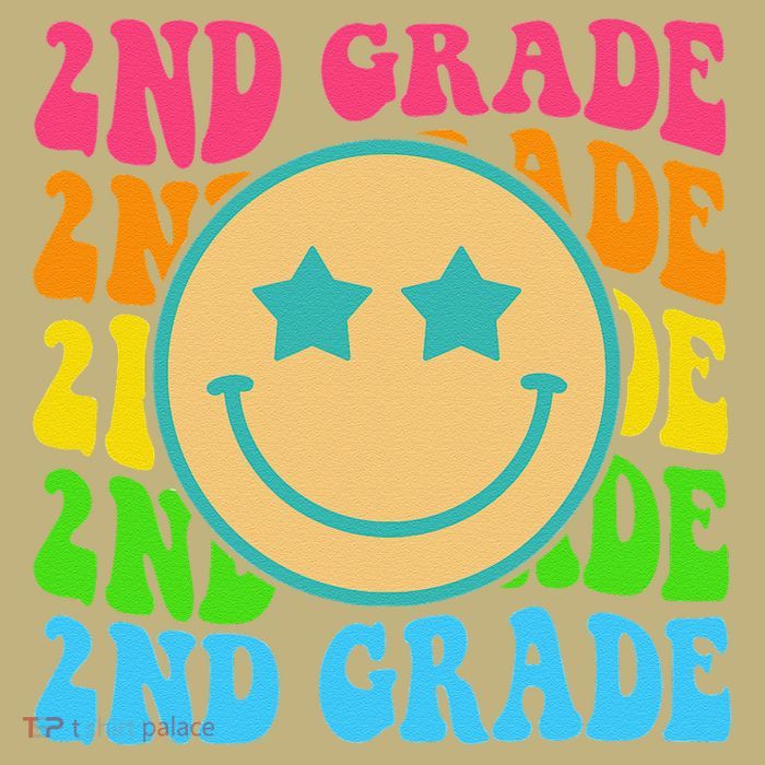 2nd Grade Teachers Back To School Retro Face Happy First Day Magnet
