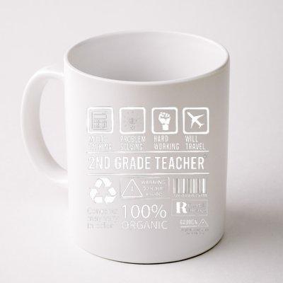 2nd Grade Teacher MultiTasking Certified Job Back To School Gift Coffee Mug