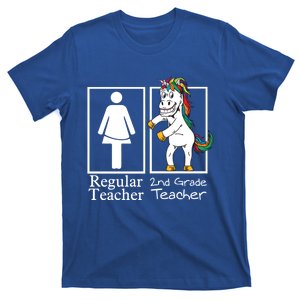 2Nd Grade Teacher Regular Unicorn Second Team Funny Gift T-Shirt