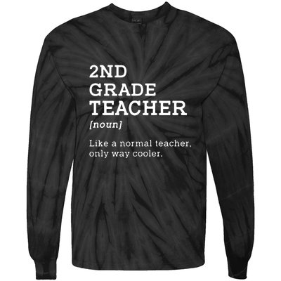 2nd Grade Teacher Idea For Second Grade Teacher Gift Tie-Dye Long Sleeve Shirt