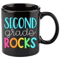 2nd grade teacher, second grade rocks 11oz C Handle Ceramic Mug