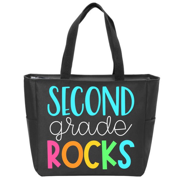 2nd grade teacher, second grade rocks Zip Tote Bag