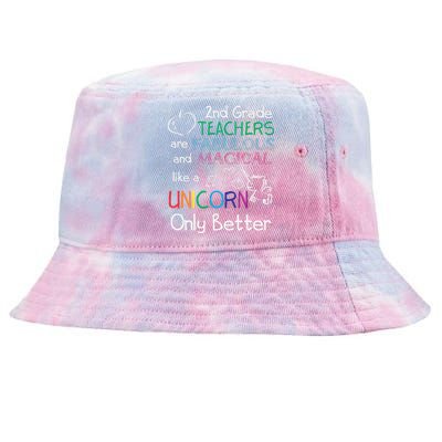 2nd Grade Teachers Fabulous Magical Unicorn School Tie-Dyed Bucket Hat