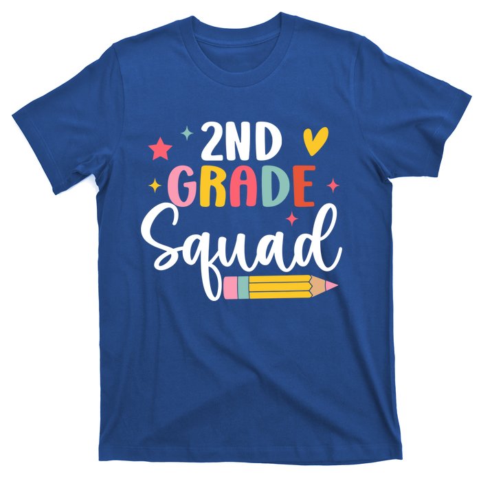 2Nd Grade Teacher Back To School Student Second Grade Squad Meaningful Gift T-Shirt