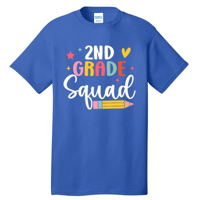 2Nd Grade Teacher Back To School Student Second Grade Squad Meaningful Gift Tall T-Shirt