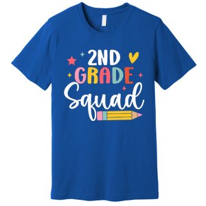 2Nd Grade Teacher Back To School Student Second Grade Squad Meaningful Gift Premium T-Shirt